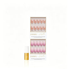 CORNER OFFICE press-on nails in pink shade
