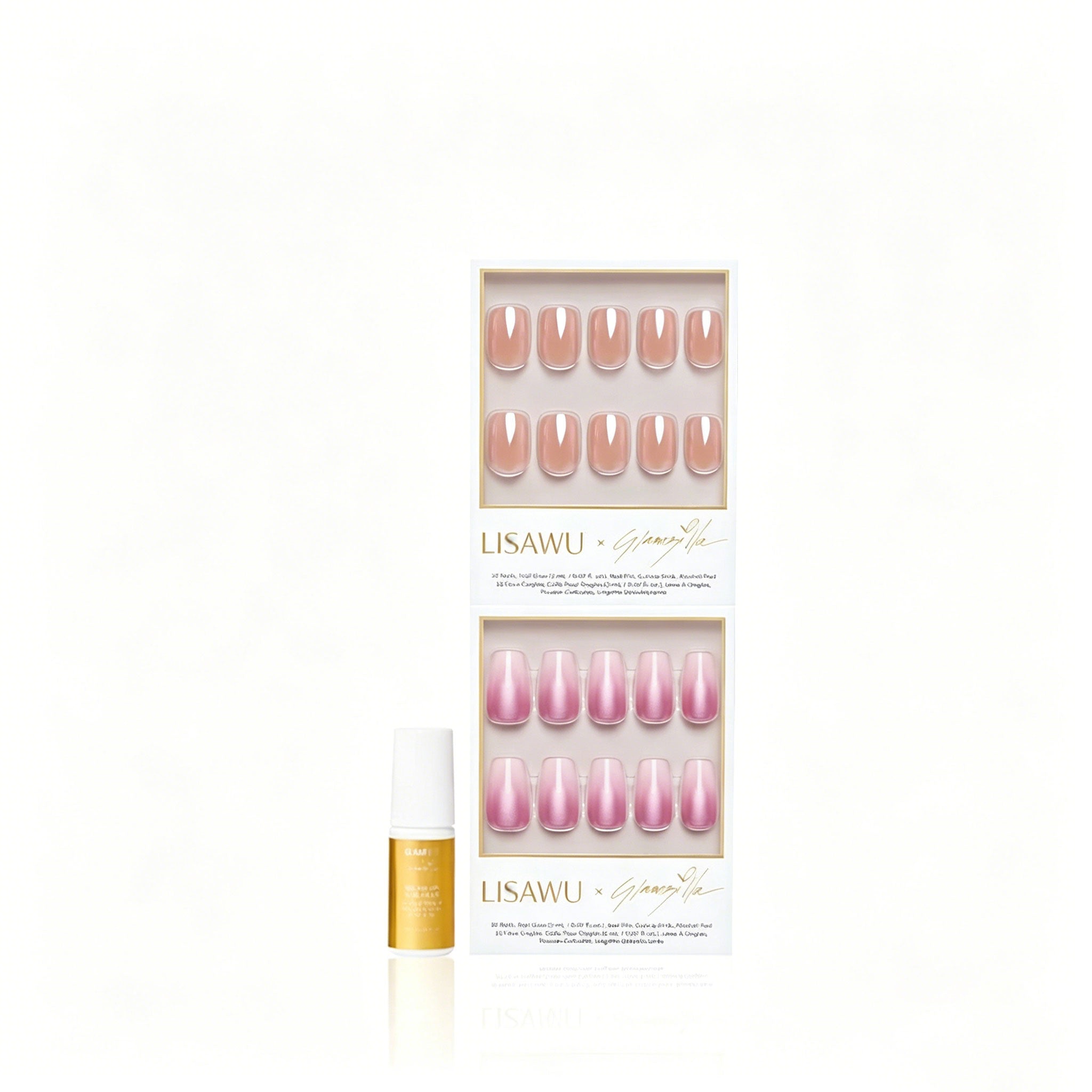 CORNER OFFICE press-on nails in pink shade