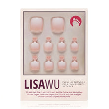 Creamer Toenail press-on nails in white shade