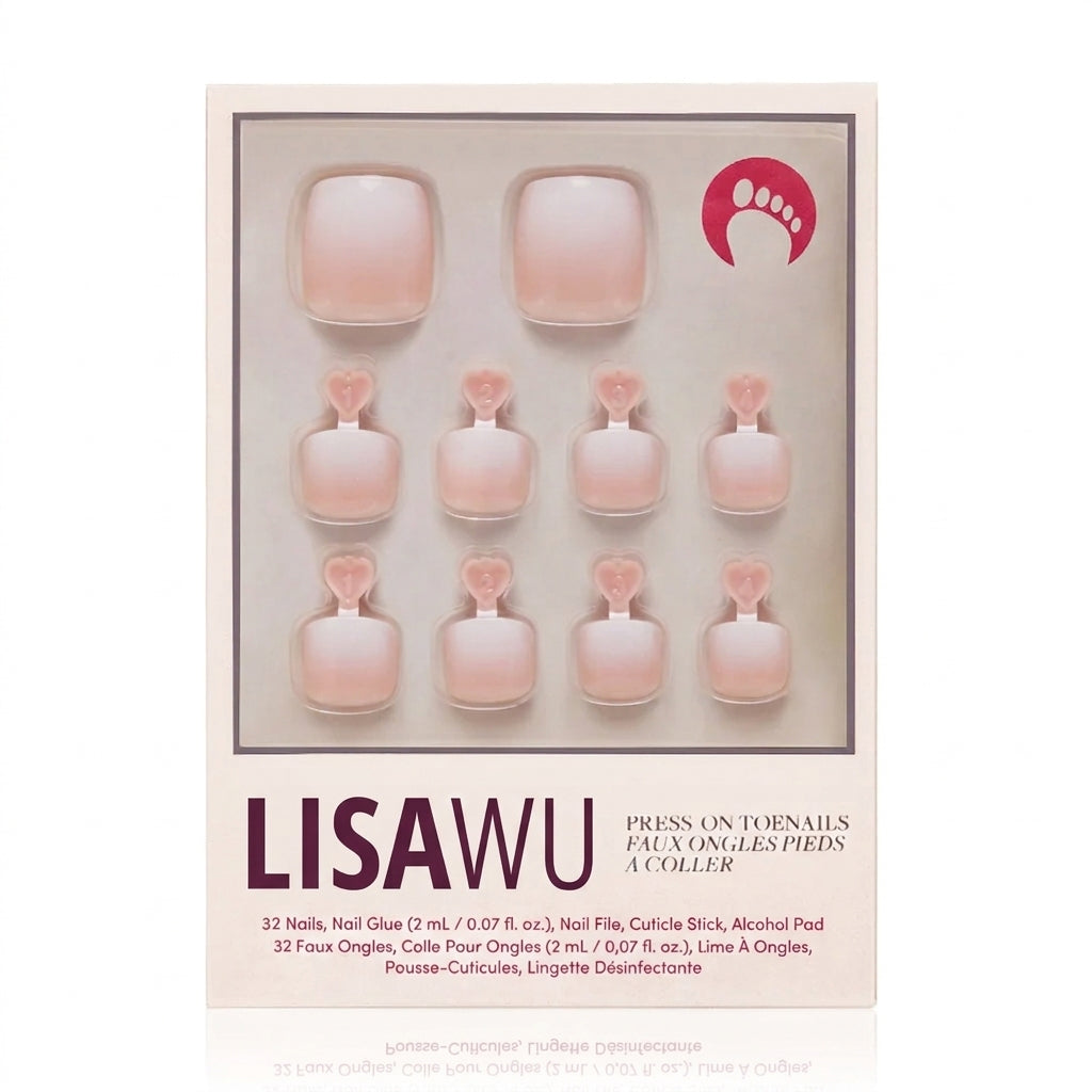 Creamer Toenail press-on nails in white shade