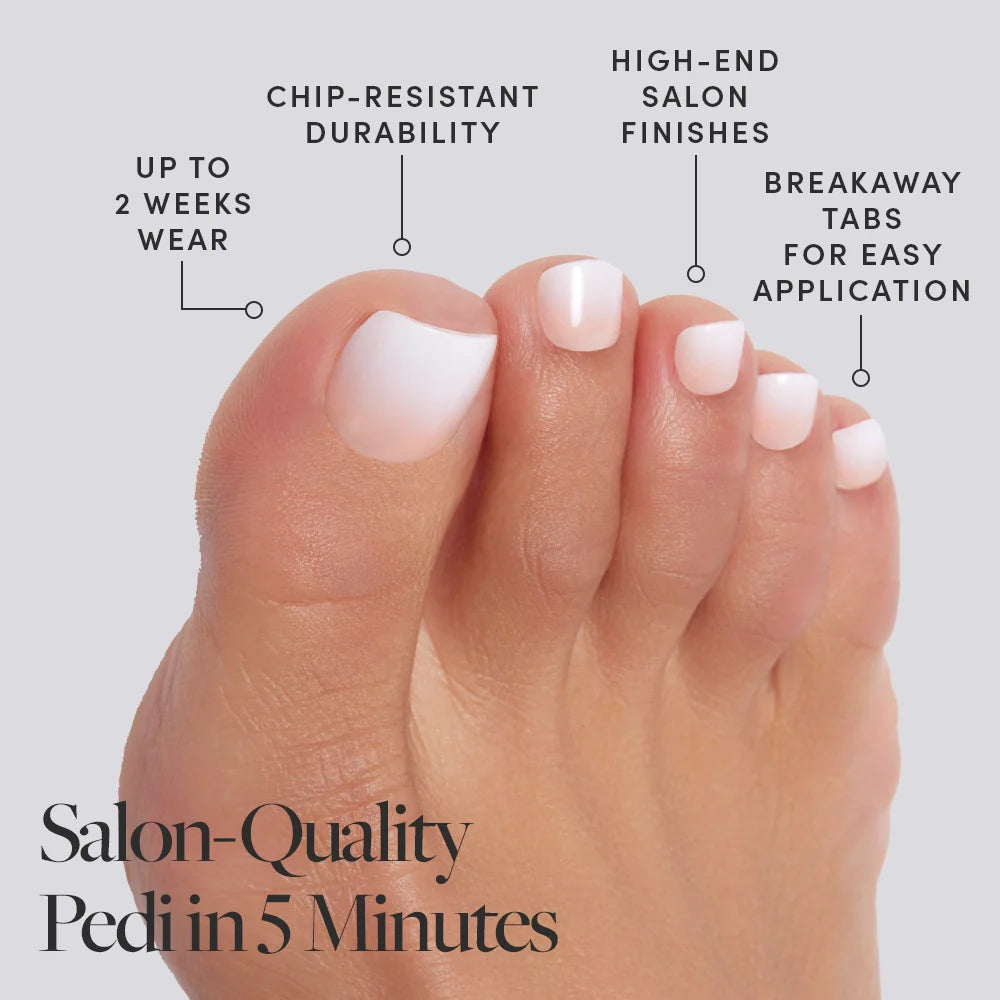Creamer Toenail press-on nails with glossy finish