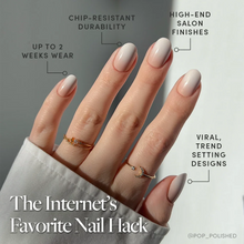 Creamer press-on nails - round shape, short length