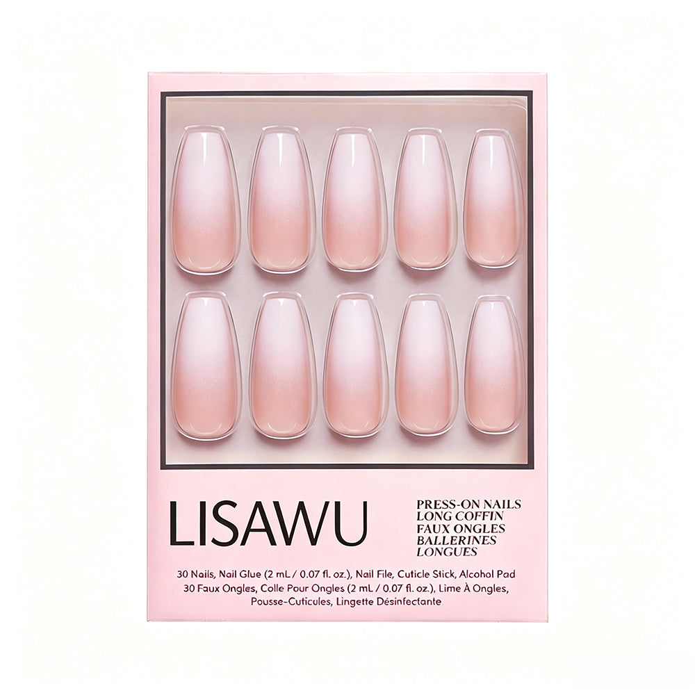 Creme de Nude press-on nails in white shade