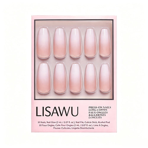 Creme de Nude press-on nails in white shade