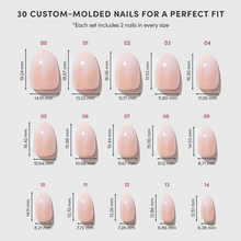 Crystal Glaze press-on nails with glossy finish