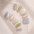 Lisawu Crystal Glaze Short Square press-on nails product view