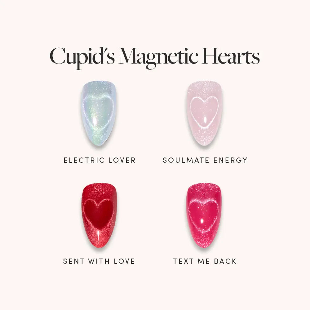 Lisawu Cupid's Magnetic Hearts press-on nail bundle style selection