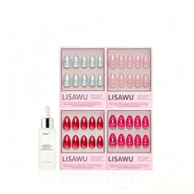 Cupid's Magnetic Hearts press-on nails with glossy finish