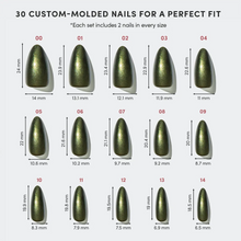 Cutie Pine press-on nail bundle - full set view