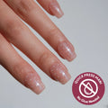 Dainty Dots press-on nails in nude shade