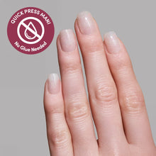 Daydream Veil press-on nails - square shape, extra short length
