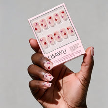 Dear Lover press-on nails with glossy finish