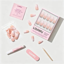 Delicate Touch press-on nails in white shade