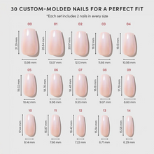Delicate Touch press-on nails with glossy finish