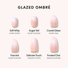 Delicate Touch press-on nail design - ombre style detail