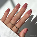 Dusty Pink press-on nails in pink shade