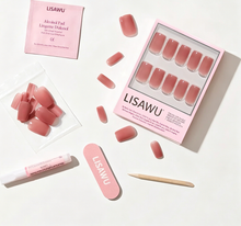 Dusty Pink press-on nail bundle - full set view