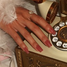 Dusty Pink press-on nail design - jelly style detail