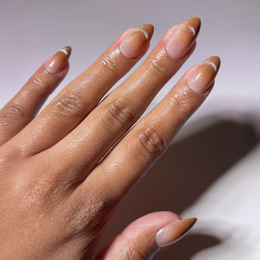 EARNED NOT GIVEN press-on nails in brown shade