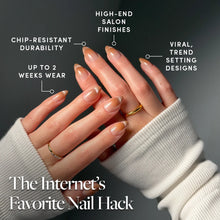 EARNED NOT GIVEN press-on nail design - french tip style detail