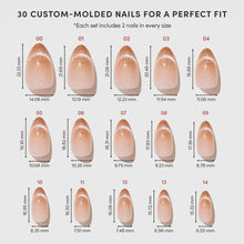 EARNED NOT GIVEN press-on nail design - ombre style detail