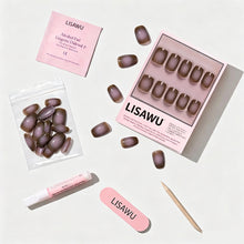 Eclipse press-on nails - squoval shape, short length