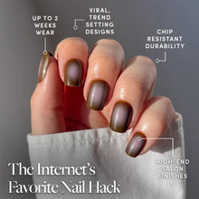 Eclipse press-on nail design - aura style detail