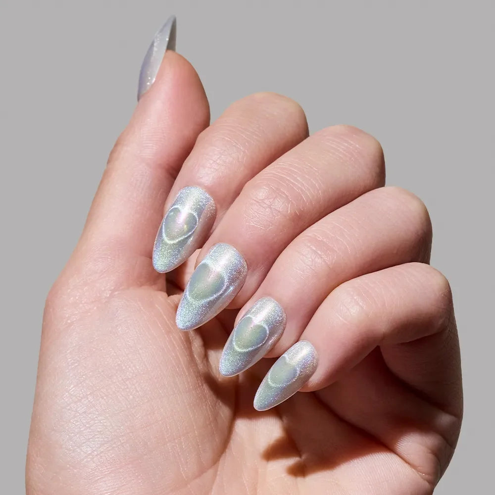 Electric Lover press-on nails with velvet finish