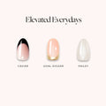Elevated Everydays press-on nails in black shade