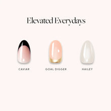 Elevated Everydays press-on nails in black shade