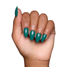 Emerald Green press-on nail bundle - full set view