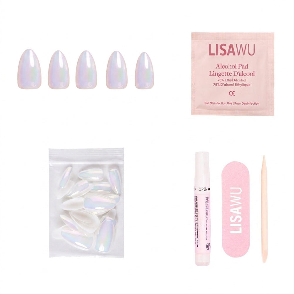 Entranced press-on nails with glossy finish