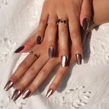 Espresso Glow press-on nail bundle - full set view