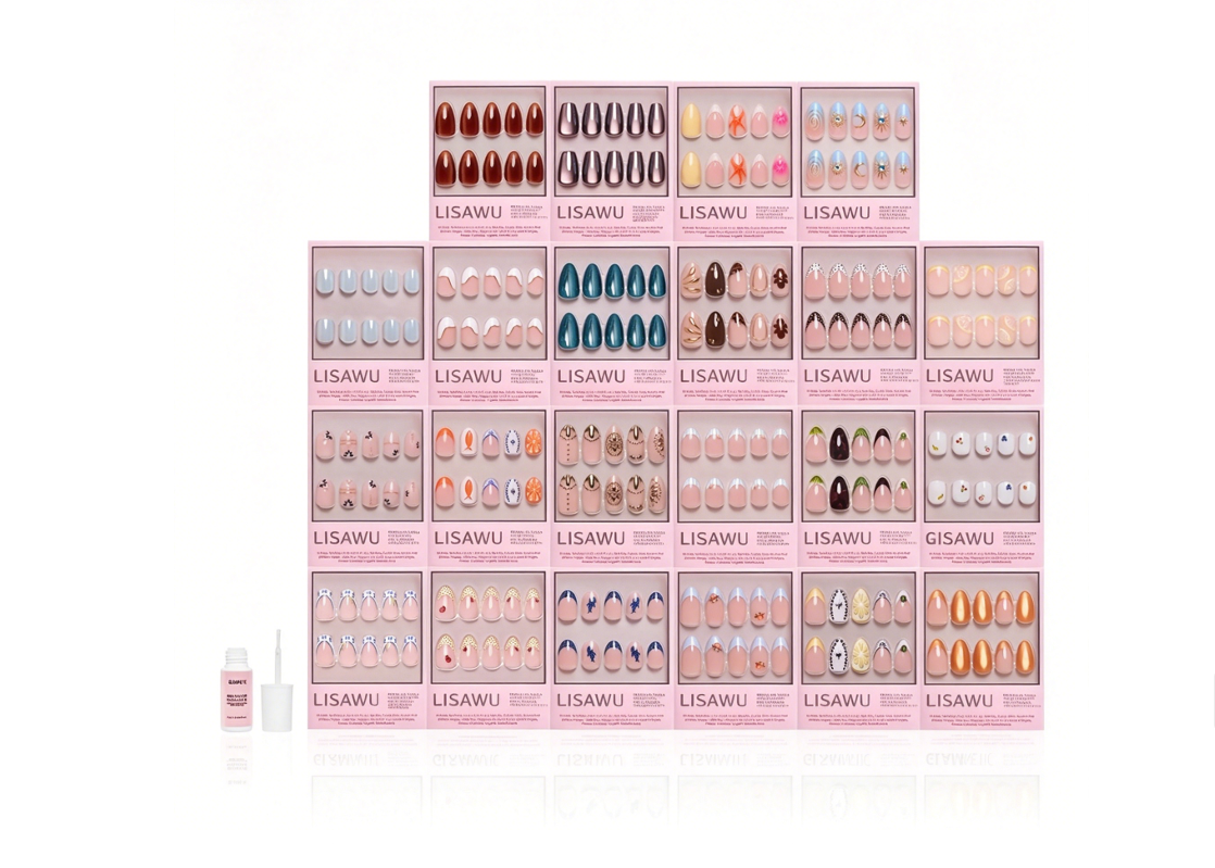 Euro Summer Collection press-on nails in brown shade