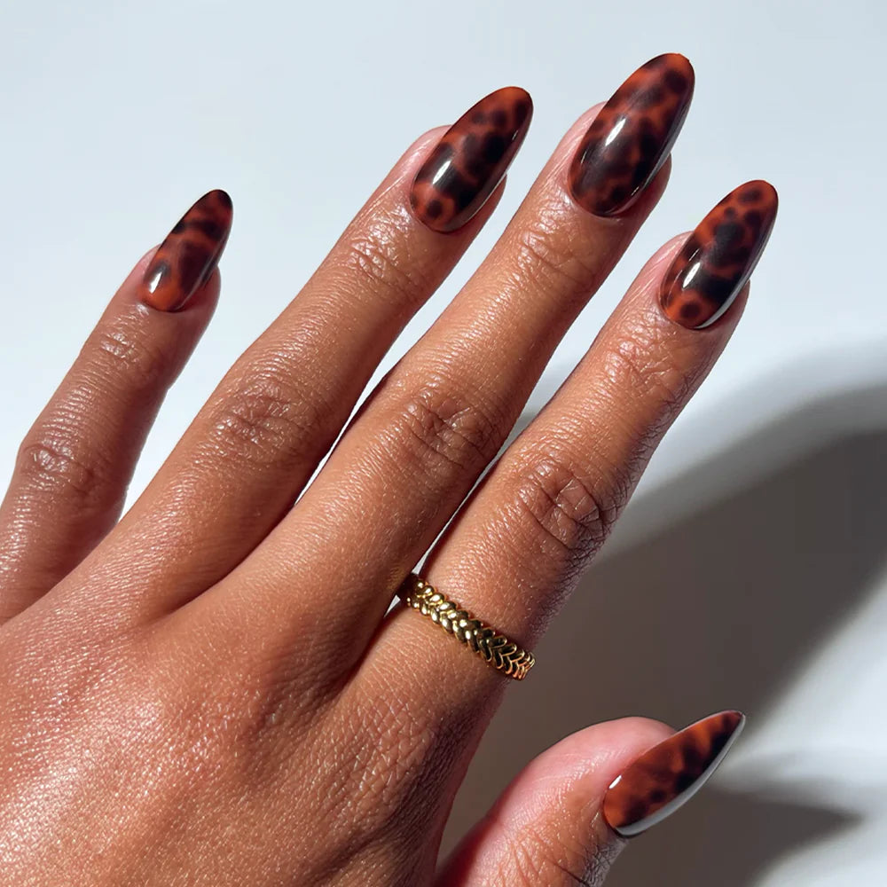 Expensive Taste press-on nails in black shade