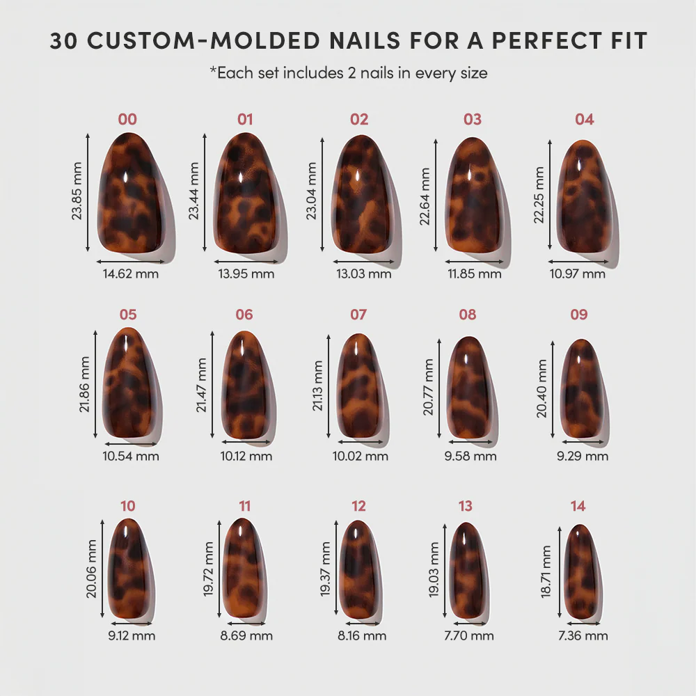 Expensive Taste press-on nails - oval shape, medium length