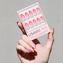 Faded Feelings press-on nails in soft ombre shades with almond shape for stylish nail set look