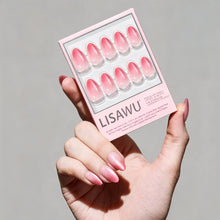 Faded Feelings press-on nails in soft ombre shades with almond shape for stylish nail set look