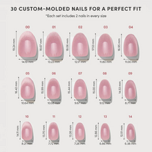 Fairy Dust press-on nail design - velvet style detail