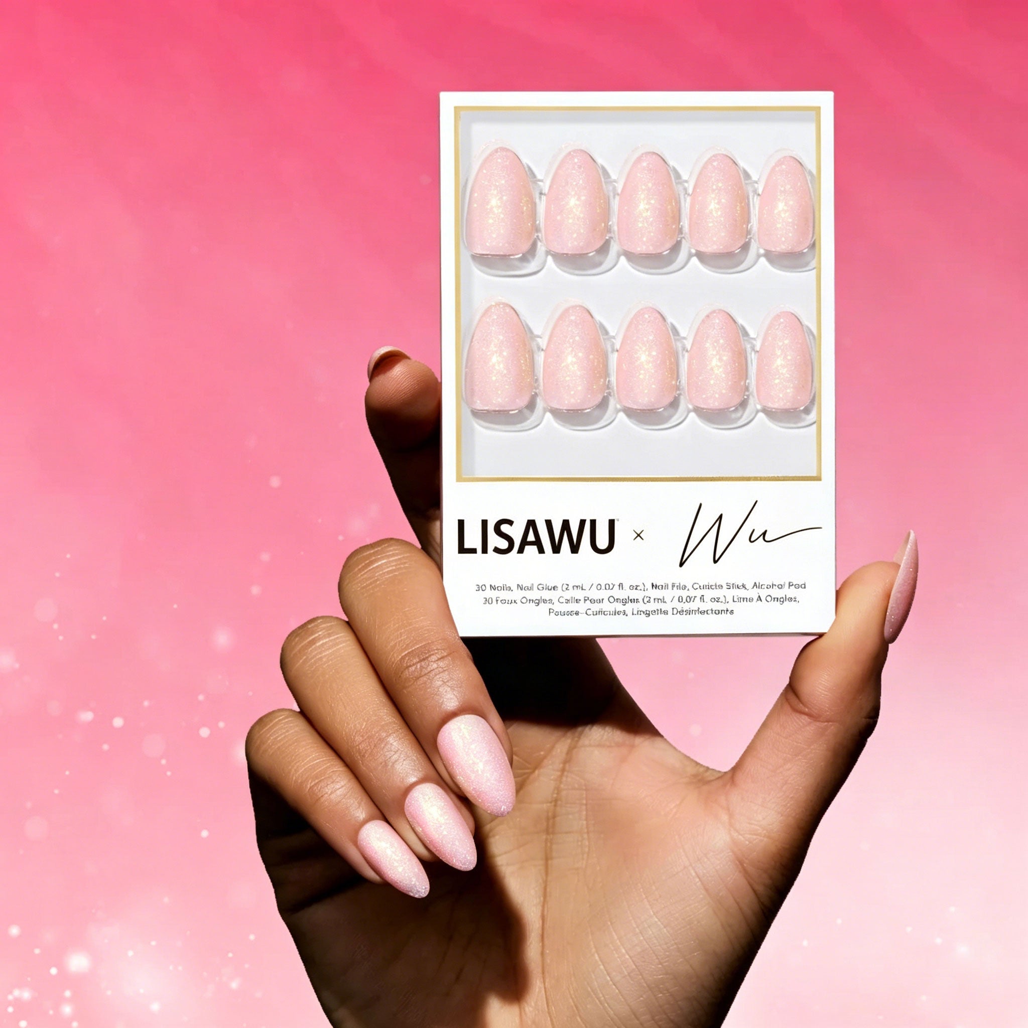 FAIRY FLEXX press-on nails with glitter finish