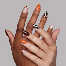 Fall Boo press-on nails in nude shade