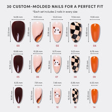 Fall Boo press-on nail design - accent nail style detail