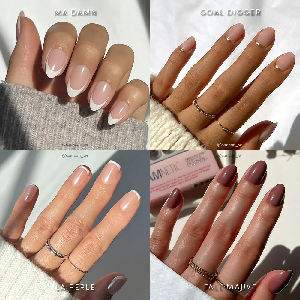 Lisawu Fall Classics press-on nail bundle manicure lifestyle photo