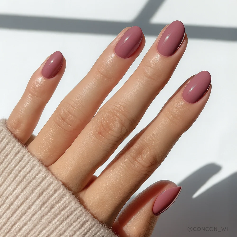 Fall Mauve press-on nails in pink shade
