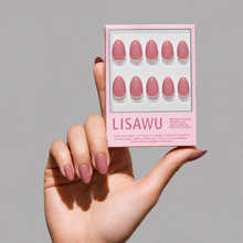 Fall Mauve press-on nails with glossy finish
