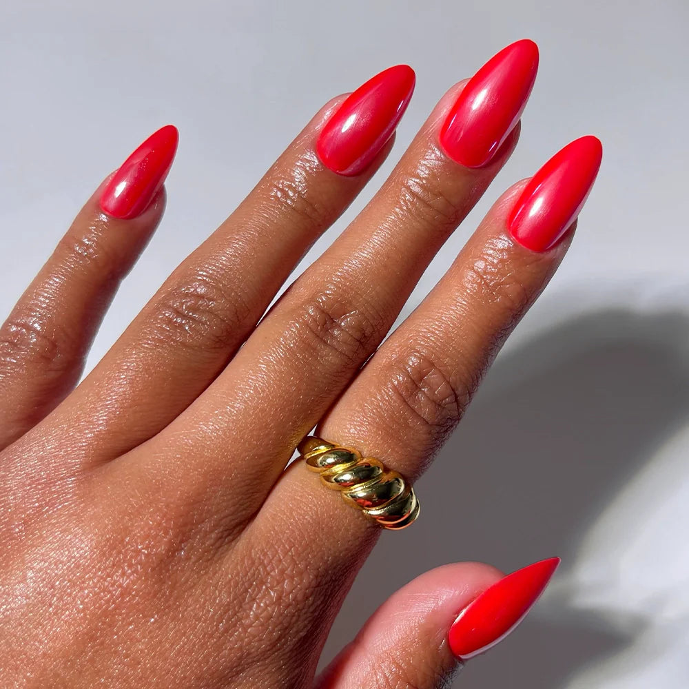 Fearless Red press-on nails in red shade