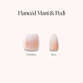 Fiancéd Mani Pedi press-on nails in nude shade