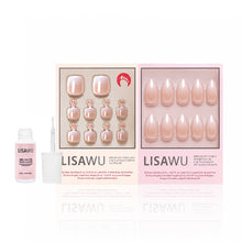 Fiancéd Mani Pedi press-on nails with glazed finish