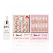 Fiancéd Mani Pedi press-on nails with glossy finish