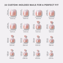Fiancéd Toenail press-on nails - natural shape, short length